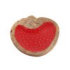 Strawberry shape platter