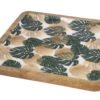 Monstera leaf decal platter