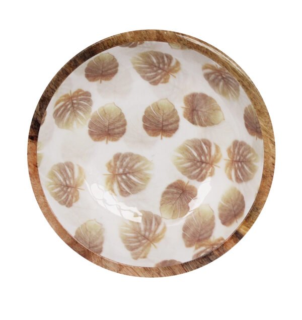 Monstera Leaf Decal Print Bowl