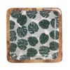 Monstera leaf decal platter