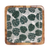 Monstera leaf decal platter