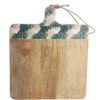 Monstera leaf decal chopping board