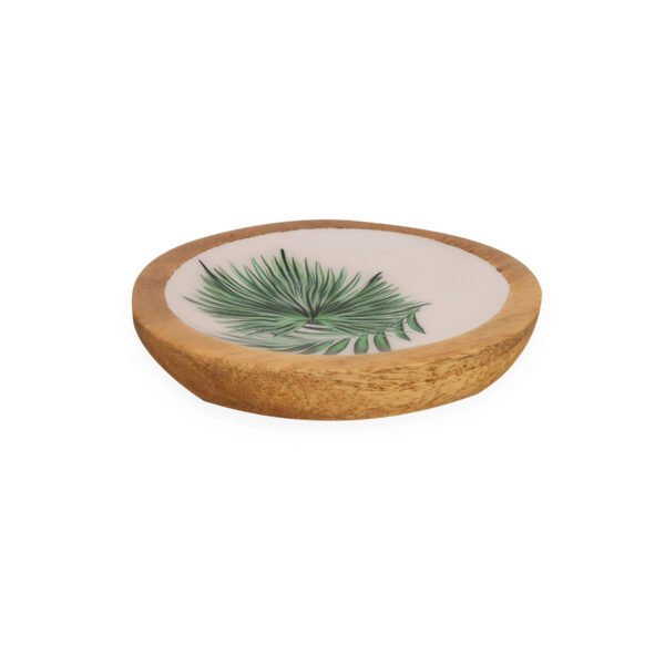 Wooden palm leaf platter