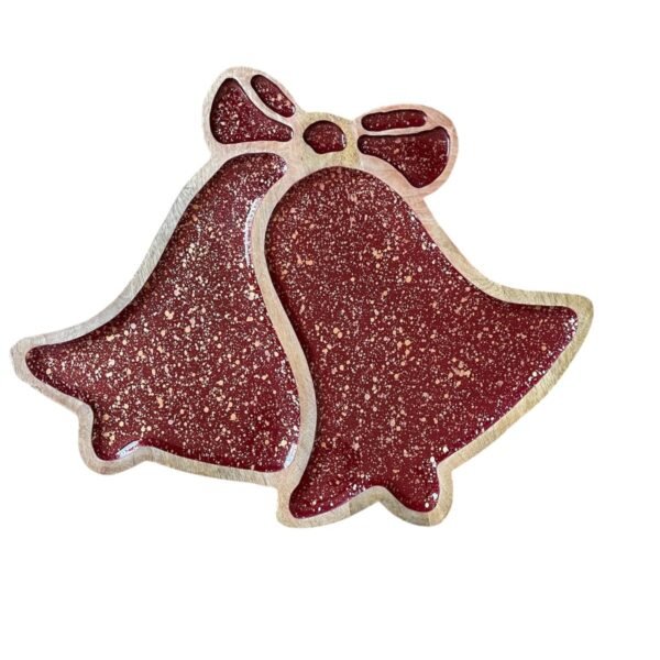 Red Christmas Bell Shape Platter
