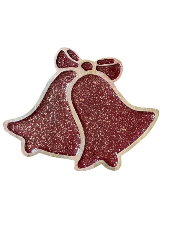 Red Christmas Bell Shape Platter