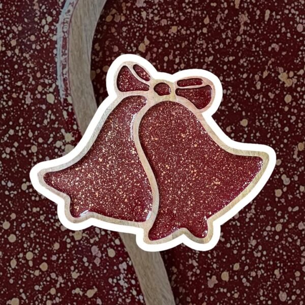 Red Christmas Bell Shape Platter