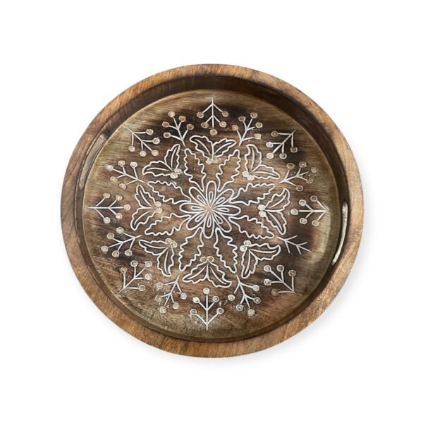 Decorative Carving Christmas Tray