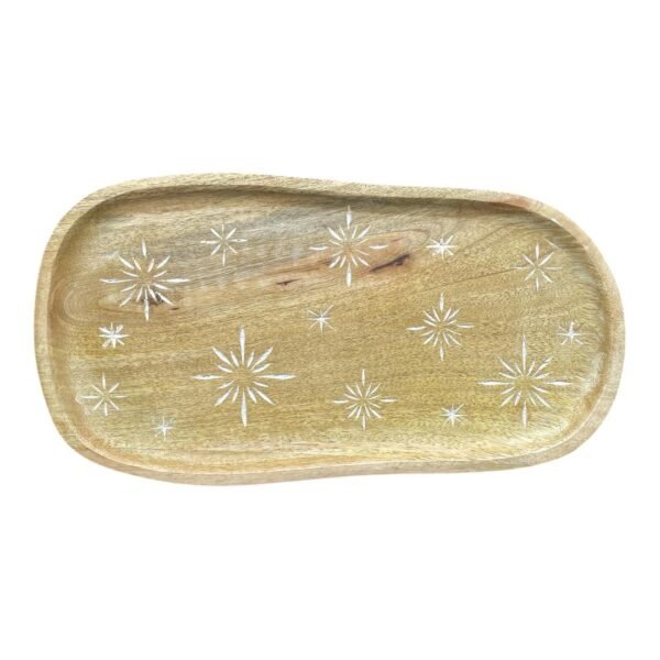 Christmas STAR Natural Serving Platter